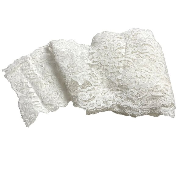 Vintage Scallop Lace White Trim Edging Sewing Junk Journal Embellishment u - Picture 1 of 3